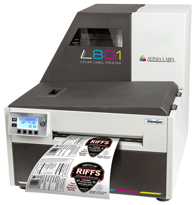 Afinia Label L801 Prints food Labels - Memjet Technology