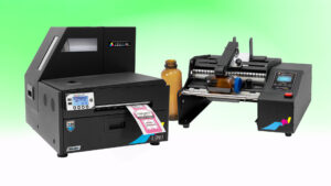 L801 Plus with A200 Bottle Label Applicator
