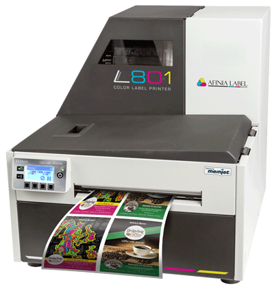 Afinia Label L801 Printing Coffee Labels - Memjet Technology