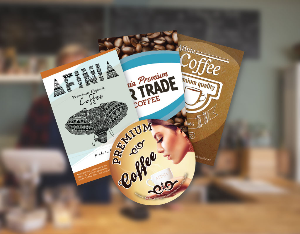 Coffee label printing case study from Afinia Label color label printers