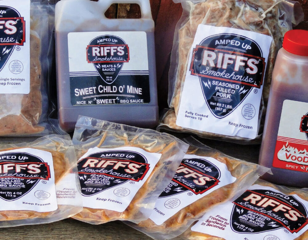 Food labeling case study - Riffs Smokehouse uses freezer safe labels printed on the Afinia L801
