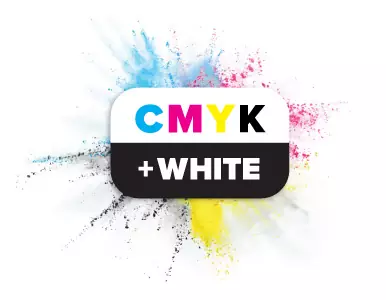 CMYK plus Weißdruck mit dem Afinia Label LT5C