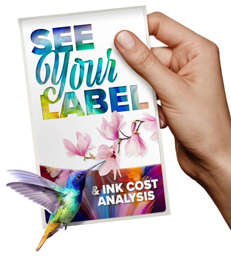 See your label on a free printed sample