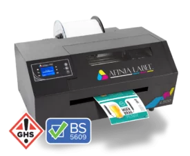 BS5609 GHS compliant L502 durable color label printer from Afinia Label