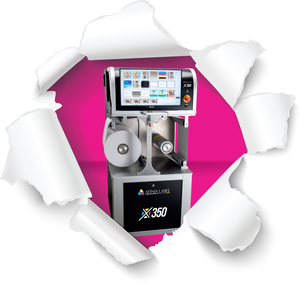 Afinia Label x350 Digital Roll-to-Roll Press for labels and flexible packaging