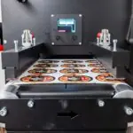Automatic web guide keeps label material straight without collars